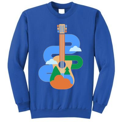 Abstract Nature Lover Guitar Sweatshirt