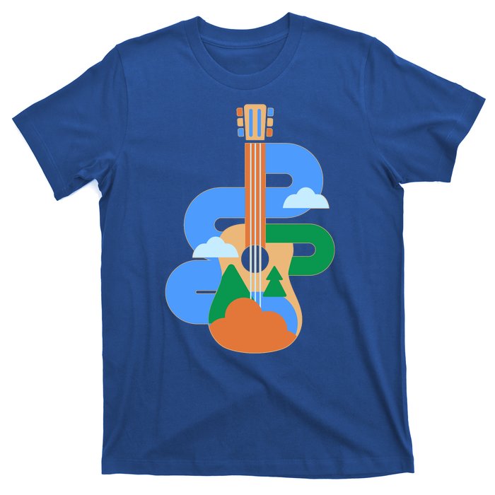 Abstract Nature Lover Guitar T-Shirt