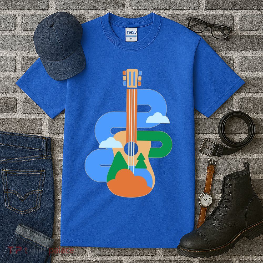 Abstract Nature Lover Guitar Tall T-Shirt