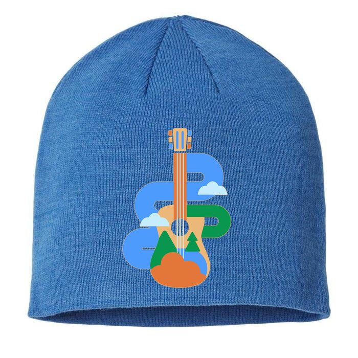 Abstract Nature Lover Guitar Sustainable Beanie