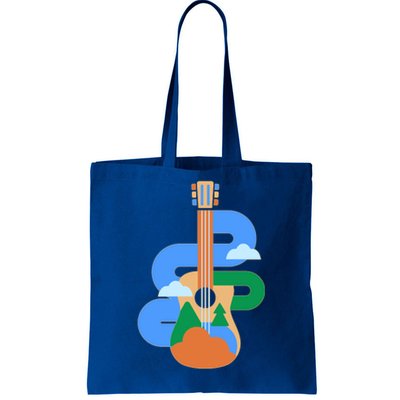 Abstract Nature Lover Guitar Tote Bag