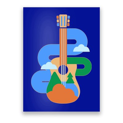 Abstract Nature Lover Guitar Poster