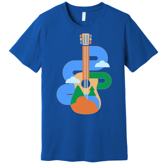 Abstract Nature Lover Guitar Premium T-Shirt