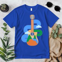 Abstract Nature Lover Guitar Premium T-Shirt