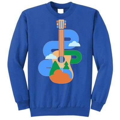 Abstract Nature Lover Guitar Tall Sweatshirt