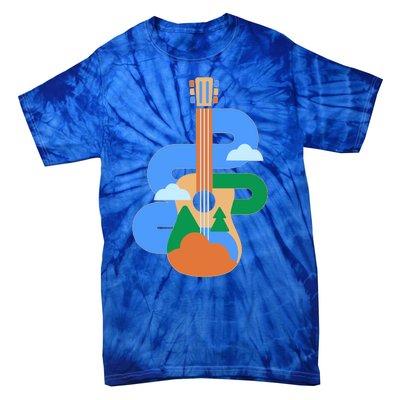 Abstract Nature Lover Guitar Tie-Dye T-Shirt