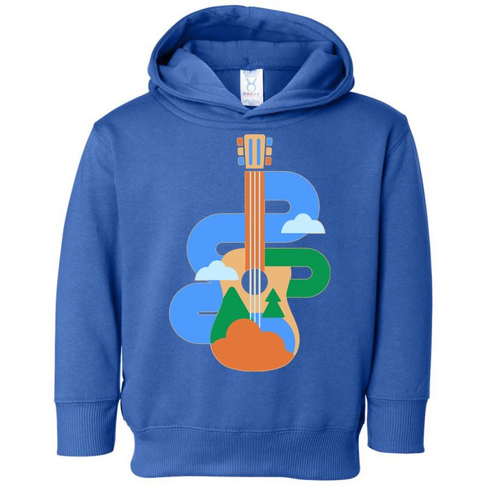Abstract Nature Lover Guitar Toddler Hoodie