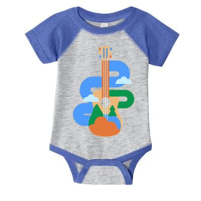 Abstract Nature Lover Guitar Infant Baby Jersey Bodysuit