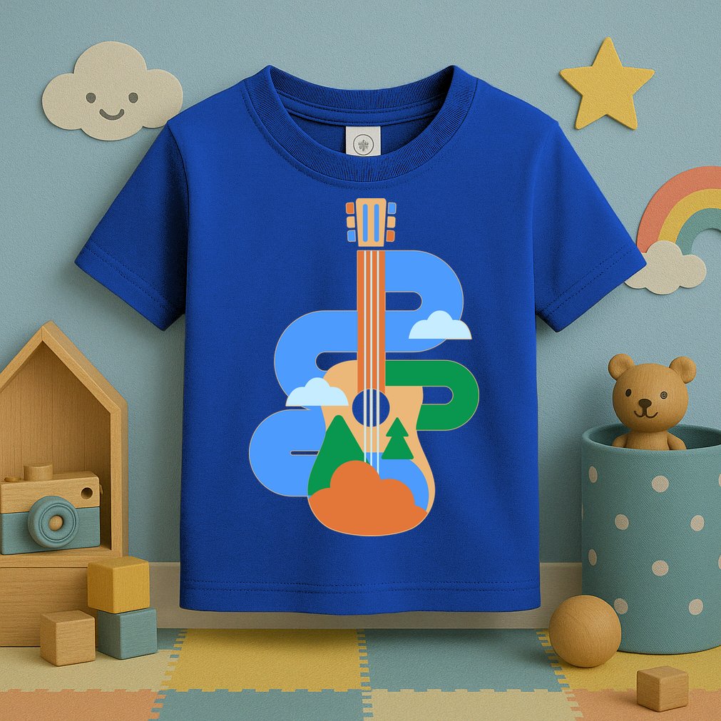 Abstract Nature Lover Guitar Toddler T-Shirt