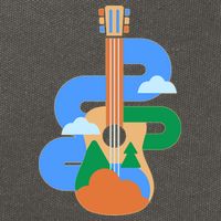 Abstract Nature Lover Guitar Cotton Canvas Backpack