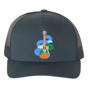 Abstract Nature Lover Guitar Yupoong Adult 5-Panel Trucker Hat