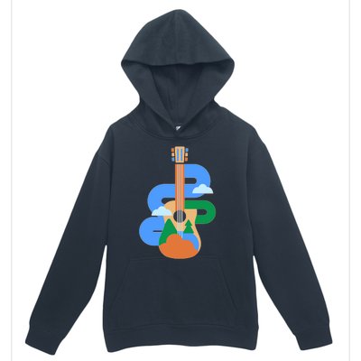 Abstract Nature Lover Guitar Urban Pullover Hoodie