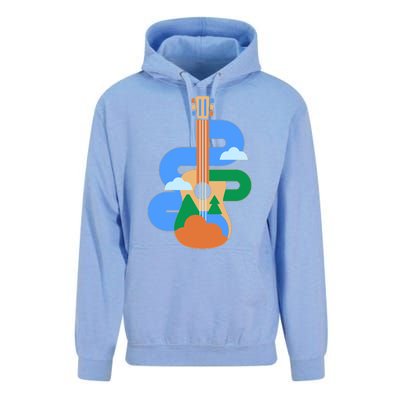 Abstract Nature Lover Guitar Unisex Surf Hoodie