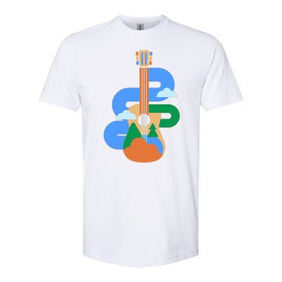 Abstract Nature Lover Guitar Softstyle CVC T-Shirt