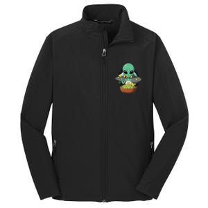 Alien Nation Loves Guacamole Ufo Alien Invasion Guac Lover Core Soft Shell Jacket