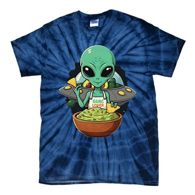 Alien Nation Loves Guacamole Ufo Alien Invasion Guac Lover Tie-Dye T-Shirt