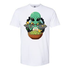 Alien Nation Loves Guacamole Ufo Alien Invasion Guac Lover Softstyle CVC T-Shirt