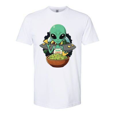 Alien Nation Loves Guacamole Ufo Alien Invasion Guac Lover Softstyle CVC T-Shirt