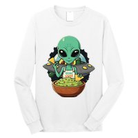 Alien Nation Loves Guacamole Ufo Alien Invasion Guac Lover Long Sleeve Shirt