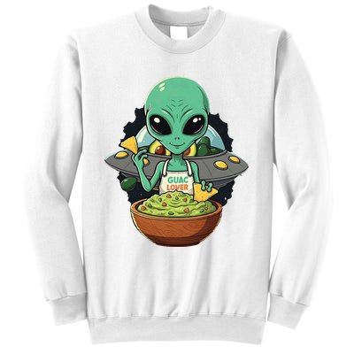 Alien Nation Loves Guacamole Ufo Alien Invasion Guac Lover Sweatshirt