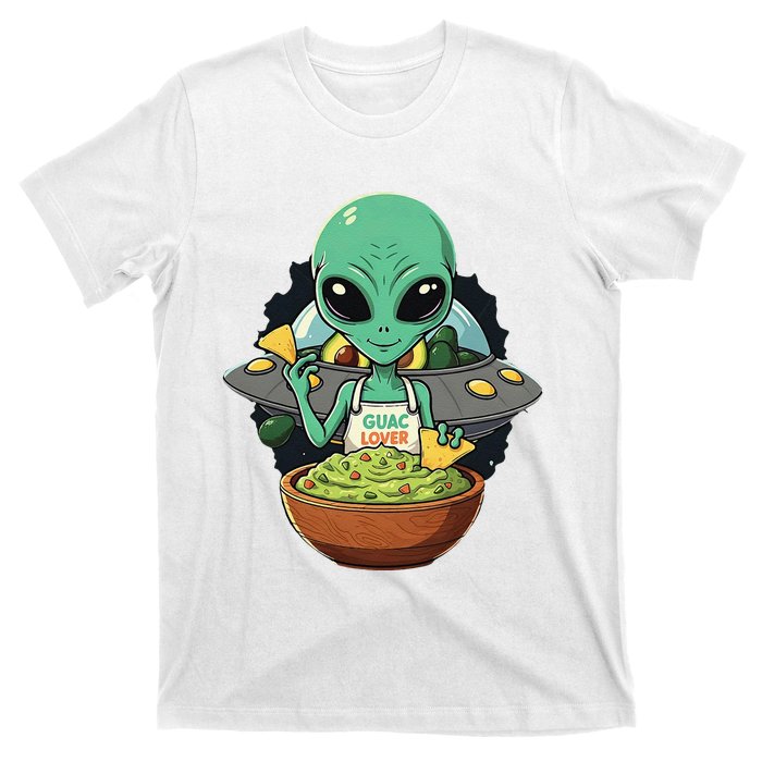 Alien Nation Loves Guacamole Ufo Alien Invasion Guac Lover T-Shirt