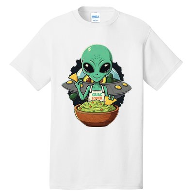 Alien Nation Loves Guacamole Ufo Alien Invasion Guac Lover Tall T-Shirt