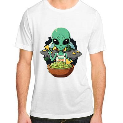 Alien Nation Loves Guacamole Ufo Alien Invasion Guac Lover Adult ChromaSoft Performance T-Shirt