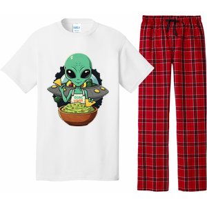 Alien Nation Loves Guacamole Ufo Alien Invasion Guac Lover Pajama Set