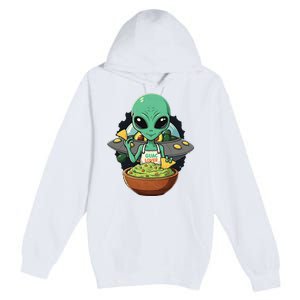 Alien Nation Loves Guacamole Ufo Alien Invasion Guac Lover Premium Pullover Hoodie