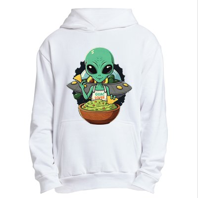 Alien Nation Loves Guacamole Ufo Alien Invasion Guac Lover Urban Pullover Hoodie