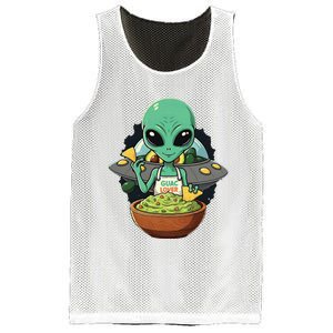 Alien Nation Loves Guacamole Ufo Alien Invasion Guac Lover Mesh Reversible Basketball Jersey Tank