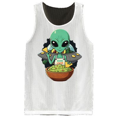 Alien Nation Loves Guacamole Ufo Alien Invasion Guac Lover Mesh Reversible Basketball Jersey Tank