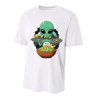 Alien Nation Loves Guacamole Ufo Alien Invasion Guac Lover Performance Sprint T-Shirt