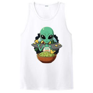 Alien Nation Loves Guacamole Ufo Alien Invasion Guac Lover PosiCharge Competitor Tank