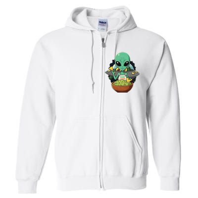 Alien Nation Loves Guacamole Ufo Alien Invasion Guac Lover Full Zip Hoodie