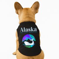 Alaska Northern Lights Orca Whale With Aurora Borealis Meaningful Gift Doggie Tank