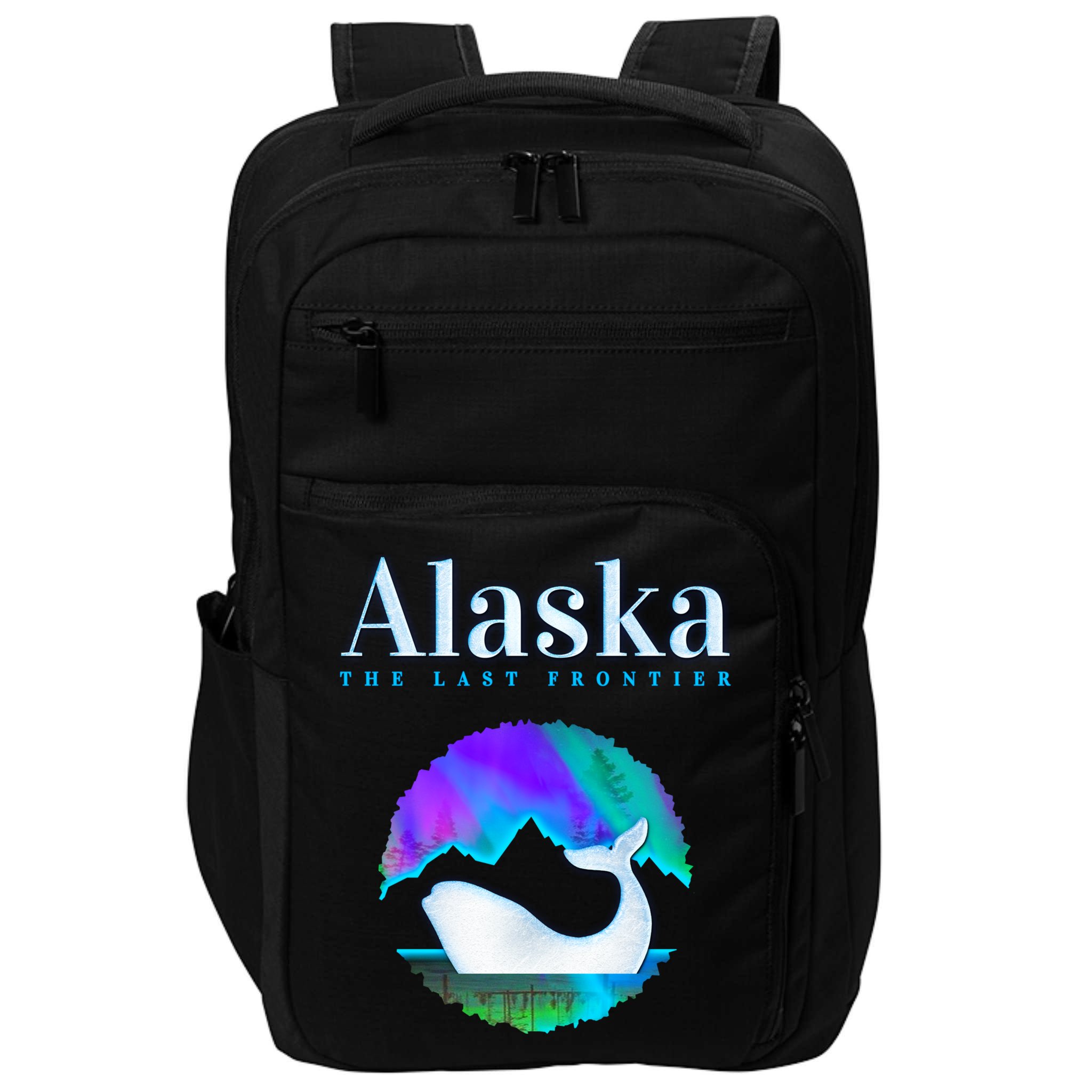 Alaska Northern Lights Orca Whale With Aurora Borealis Meaningful Gift Impact Tech Backpack