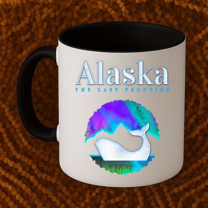 Alaska Northern Lights Orca Whale With Aurora Borealis Meaningful Gift Mug