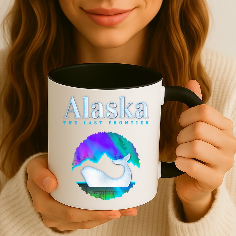 Alaska Northern Lights Orca Whale With Aurora Borealis Meaningful Gift Mug