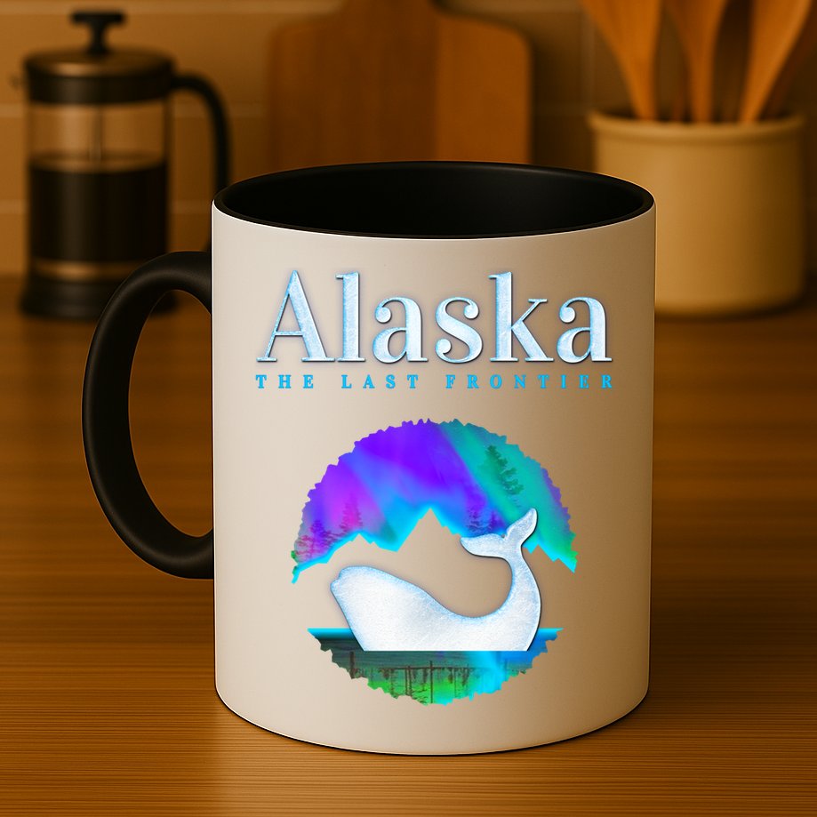 Alaska Northern Lights Orca Whale With Aurora Borealis Meaningful Gift Mug