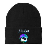Alaska Northern Lights Orca Whale With Aurora Borealis Meaningful Gift Beanie