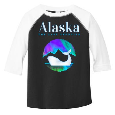 Alaska Northern Lights Orca Whale With Aurora Borealis Meaningful Gift Toddler Fine Jersey T-Shirt