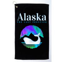 Alaska Northern Lights Orca Whale With Aurora Borealis Meaningful Gift Golf Towel