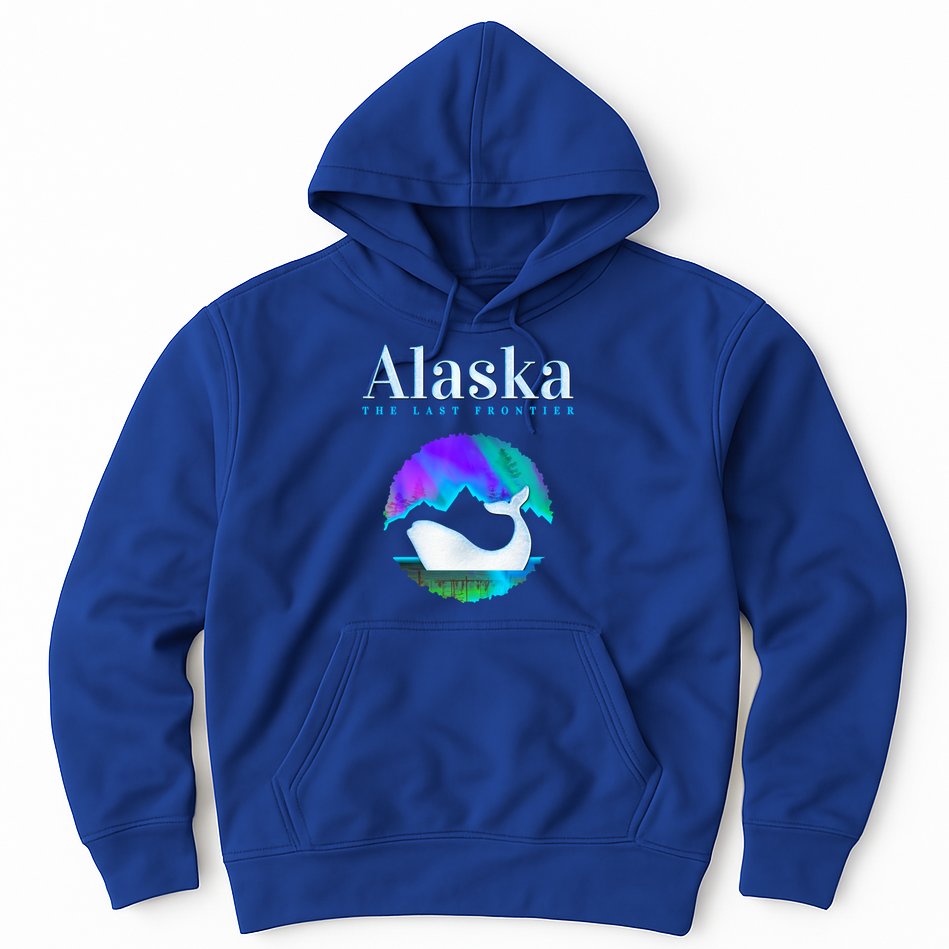 Alaska Northern Lights Orca Whale With Aurora Borealis Meaningful Gift Hoodie