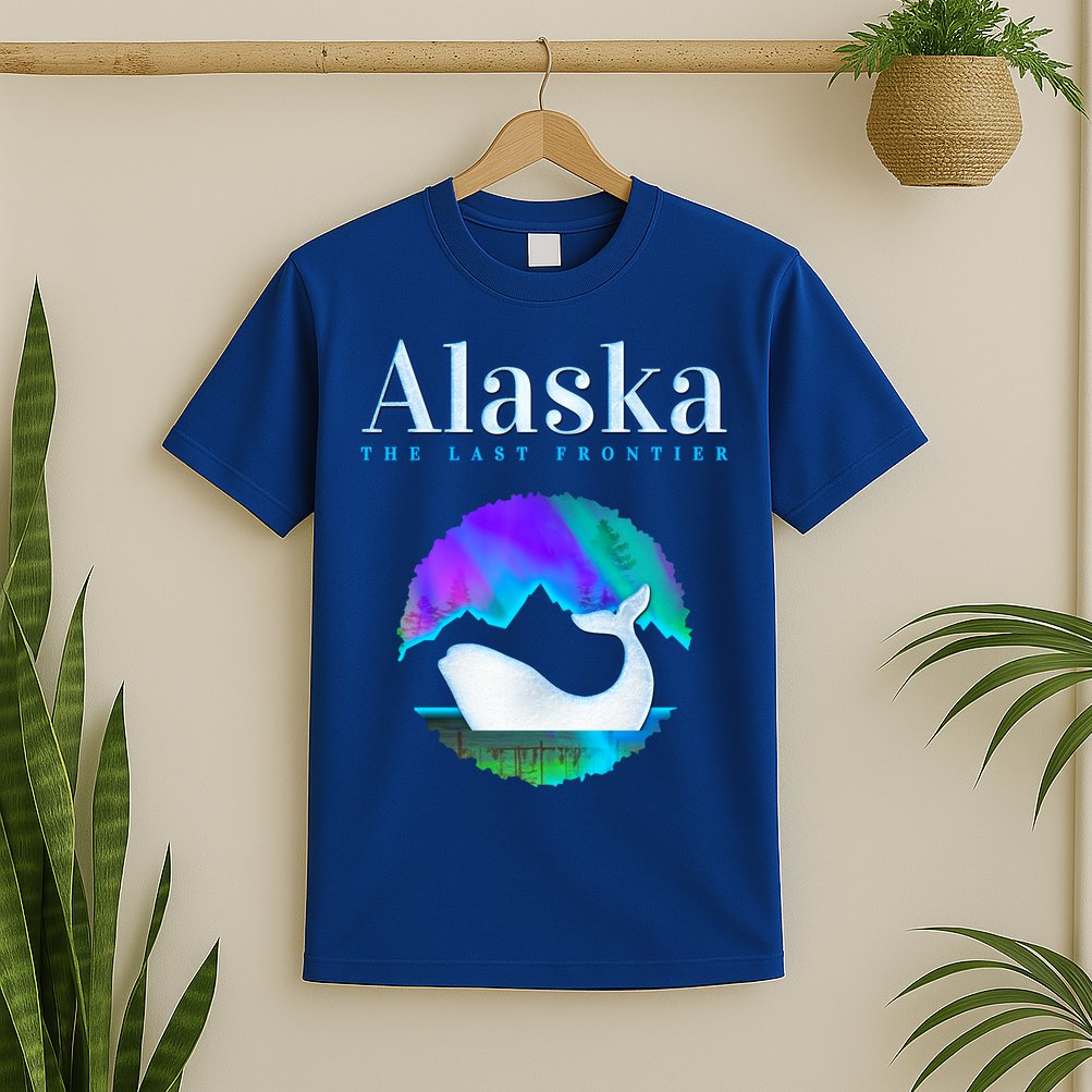 Alaska Northern Lights Orca Whale With Aurora Borealis Meaningful Gift T-Shirt