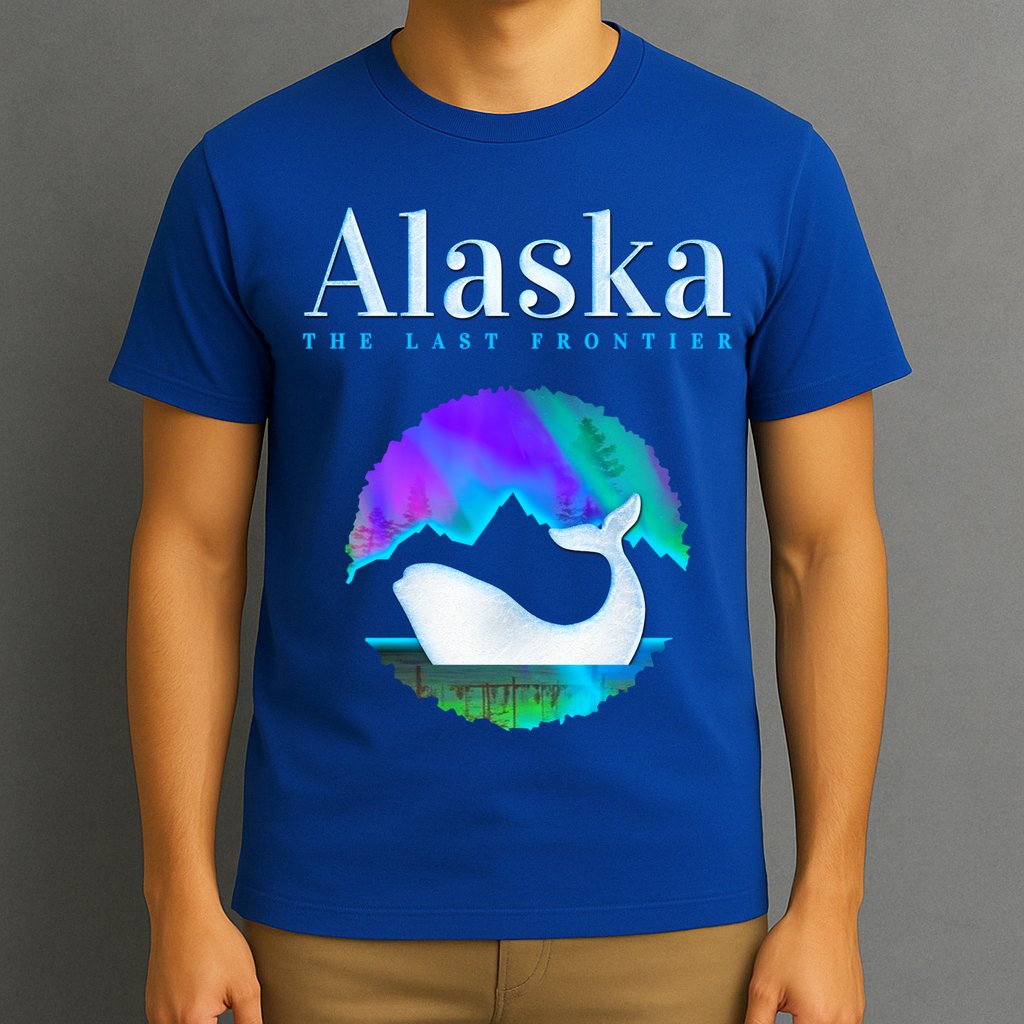 Alaska Northern Lights Orca Whale With Aurora Borealis Meaningful Gift T-Shirt