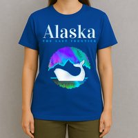 Alaska Northern Lights Orca Whale With Aurora Borealis Meaningful Gift T-Shirt