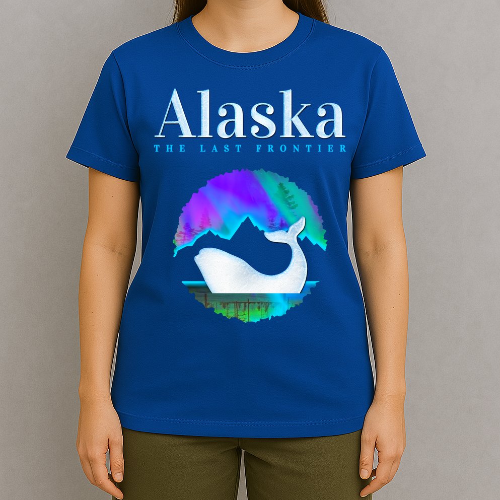 Alaska Northern Lights Orca Whale With Aurora Borealis Meaningful Gift T-Shirt
