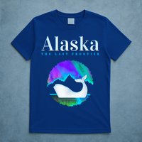 Alaska Northern Lights Orca Whale With Aurora Borealis Meaningful Gift T-Shirt