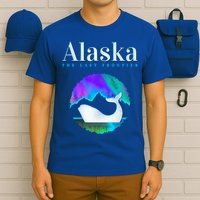 Alaska Northern Lights Orca Whale With Aurora Borealis Meaningful Gift T-Shirt